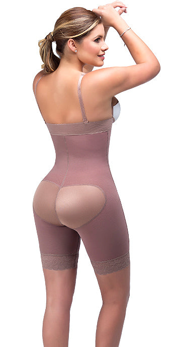 Girdless Body shaper with sleeves armholes and pantyhose