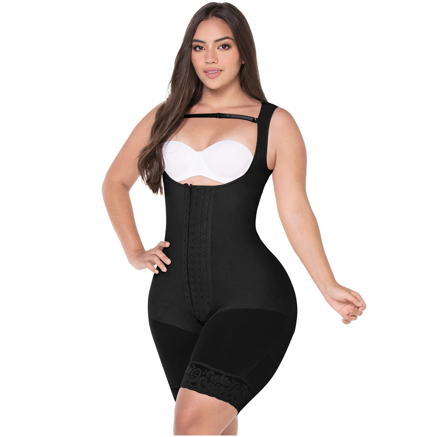 MYD 0075 Fajas Colombianas Reductoras Post Surgery Girdles Full Body Shaper  for Women Black 2XS 