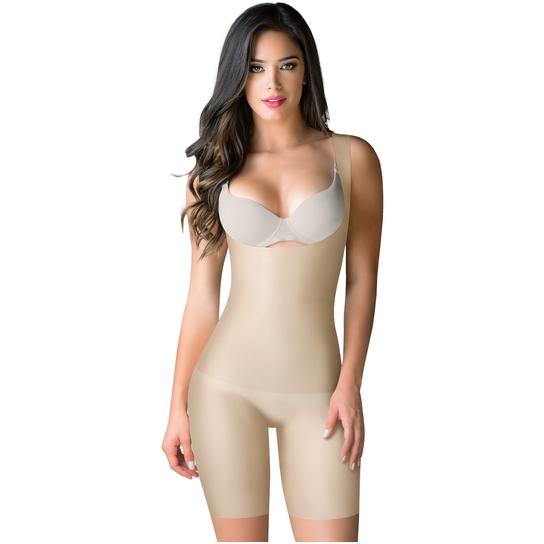 Fajas Salome 0214, Mid Thigh Strapless Body Shaper for Dresses
