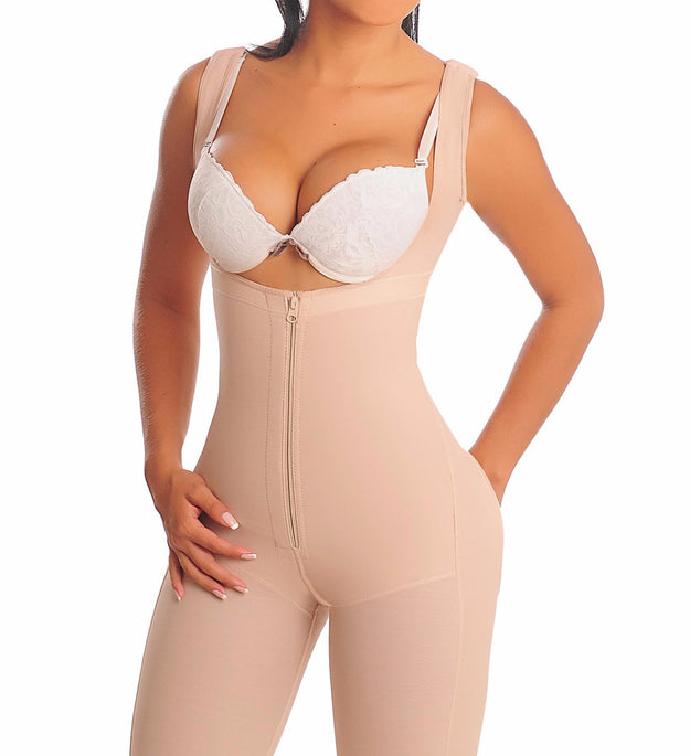 COLOMBIAN SHAPEWEAR OPEN BUST COMPRESSION GARMENT THONG DESIGN SALOME 0351